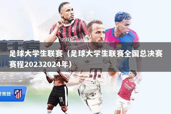足球大学生联赛(足球大学生联赛全国总决赛赛程20232024年)